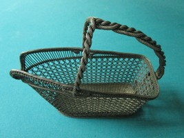 Silverplate Mesh Wine Holder Caddy Vintage 8 1/2 X 11 X 4&quot; - £35.61 GBP