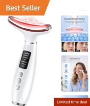 Sleek Anti-Aging LED Phototherapy Massager: Safe &amp; Effective Skin Treatment - $98.95