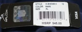 Team Apparel K 8HENM NFL Licensed Los Angeles Rams Youth XL Navy Blue Hoodie image 6