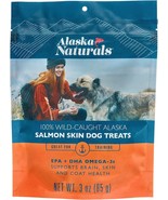 Alaska 100% Wild-Caught Alaska Salmon Skin Dog Treats, 0.8% EPA &amp; 1.0% D... - $13.54