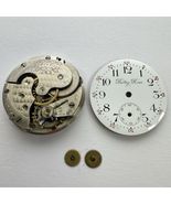 Betsy Ross Pocket Watch Movement 0s W/ Dial Hunter For Parts - $456.48 MXN