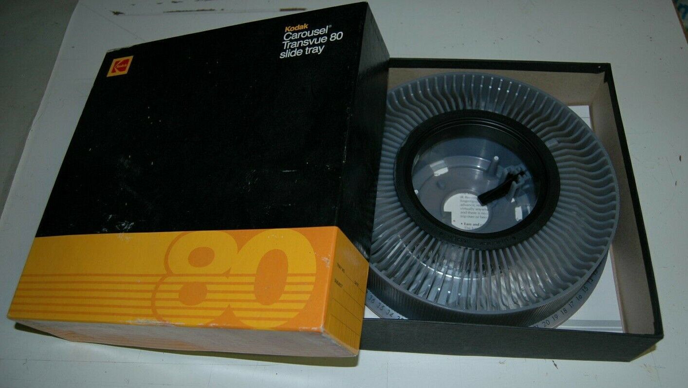 Kodak Carousel Transvue 80 Round Slide Tray 1983 Eastman - $9.99