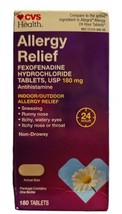 CVS Allergy Relief 180mg, 180 tablets Exp 05/2025 - £24.36 GBP
