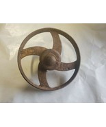 Vintage Cast Iron 7&quot; Dia. x 1&quot; Wide Wheel Steampunk Industrial Décor - £23.59 GBP