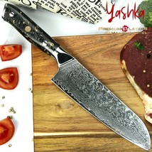 Japanese Damascus Santoku Knife Chef Kitchen Cooking Home Tool Cookware ... - £48.79 GBP