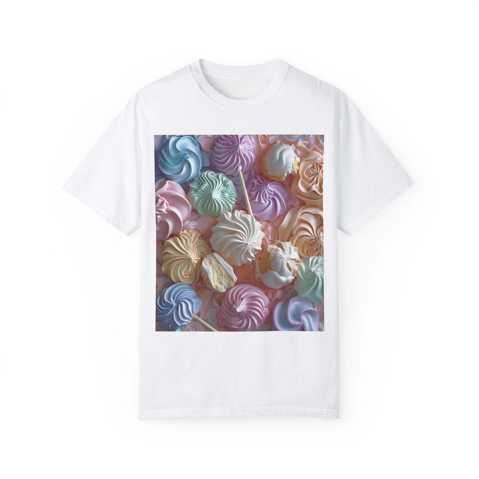 Meringue Cookies, Chef Cook Gift, Unisex Garment-Dyed T-shirt