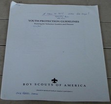 Youth Protection Guidelines, 1993 Printing, Boy Scouts of America Booklet - $3.95