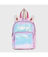 Cat &amp; Jack Kids Unicorn Flip Sequin Mini Backpack Pink 7&quot; - $315.84 MXN