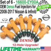 Denso 6Pcs OEM 12-Hole Upgrade Fuel Injectors for 2008-2013 Infiniti G37 3.7L V6 - £103.56 GBP