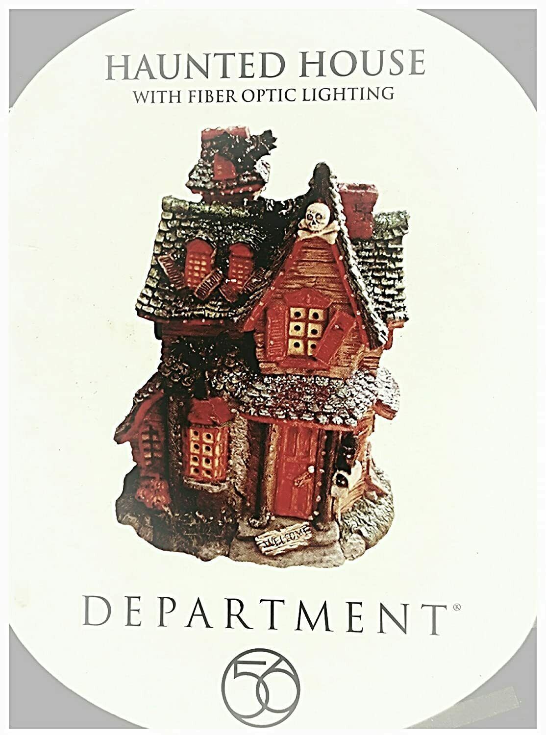 Department 56 Haunted House with Fiber Optic Lighting No. 56.3366 - £103.53 GBP