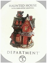 Department 56 Haunted House with Fiber Optic Lighting No. 56.3366 - £103.90 GBP