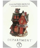 Department 56 Haunted House with Fiber Optic Lighting No. 56.3366 - £102.25 GBP