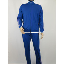 Men's Monte Carlo Turkey Jogging Suit 2pc Jump Set Stretchable 95183 Royal Blue image 5