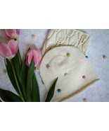 Hat and scarf set with bobble stich for girl Merino wool slouchy hat and... - $1,211.59 MXN+