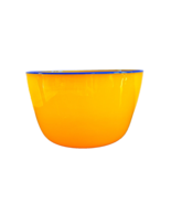 Stunning Peter Secrest American Art Glass 1990 Yellow Bowl - £155.37 GBP