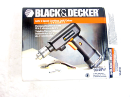 Black &amp; Decker 6V 2 Speed Cordless Drill 9049W - £38.83 GBP