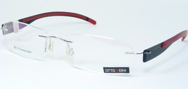 Otto Kern By Licefa 3813 3 Silver /BLACK /RED Eyeglasses B-TITANIUM 55-18-135mm - $79.20