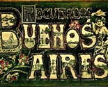 Large Letter Greetings Recuerdos From Buenos Aires Argentina UDB Postcar... - $102.91