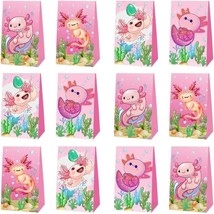 12pcs Axolotl Party Favor Gift Bags Goodie Bags, Axolotl Party Supplies ... - $152.11 MXN