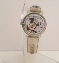 Rare Htf Lorus Mickey Mouse Tilted Trapped Wristwatch New Battery Works *Read* - £79.12 GBP