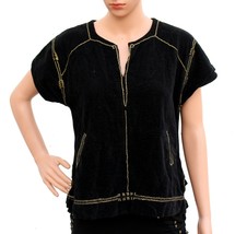 NWOT Isabel Marant Jambi Damen Samt bestickte Bluse Tunika Top Größe M 36 - £66.76 GBP