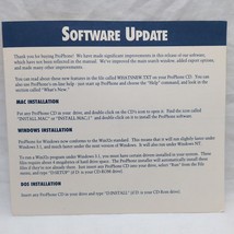 Vintage ProPhone! Software Update Flyer Sheet 5 1/2&quot; X 4 3/4&quot; - €13,88 EUR