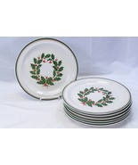 Anchor Hocking Holiday Charm Christmas Holly Dinner Plates 10-7/8&quot; Lot o... - $715.90 MXN
