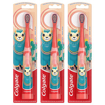 Pack of (3) New Colgate Kids Battery Toothbrush, Llama Toothbrush - £19.34 GBP