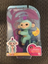 Fingerlings Interactive Baby Monkey Zoe(Turquoise, Purple Hair) WowWee a... - £23.22 GBP