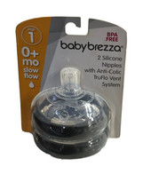 Baby Brezza Stage 1 0+ Months Slow  Flow Silicone Nipples BPA Free New - £70.33 GBP