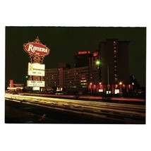 Riviera Marquee Vintage Postcard Bobby Vinton Abbe Lane Hotel Casino Vacation - £7.59 GBP