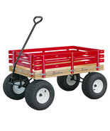 AMISH BEACH &amp; GARDEN WAGON w 6½ Wide Off Road Tires * 4 Color Choices * ... - £394.55 GBP