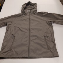 L.L.Bean SHELCO Men's M Reg Gray Windbreaker Hoodie Full Zip Nylon Jacket 275492 image 12