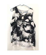 Cato NWT Junior/Misses XL Layered Black and White Tank Top - $24.32 CAD