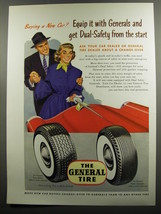 1953 General Tires Ad - Buying a new car? Equip it with Generals - $18.49