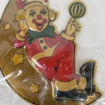 Walmart Musical Lighted Christmas Clown Plaque NOS Taiwan 80s Vintage - $48.44
