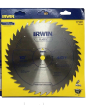 Irwin Circular Saw Blade Alloy Steel Wood Cutting 10in 40-Tooth - £17.40 GBP