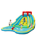 Inflatable Mighty Water Slide Park Bouncy Splash Pool Climbing Wall w/ T... - £380.58 GBP