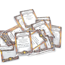 Star Wars Miniatures X-Wing game action Cards qty 33 w/ protective sleeves - $9.89