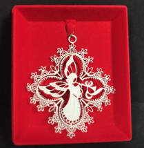 Angel Christmas Ornamen 3D Metal filigree Winter Lace by Tamerlane - £15.02 GBP