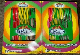 Life Savers ~ Candy Canes Christmas 5.3 oz 24-Canes ~ 2-Pack ~ 05/2027 - $17.81