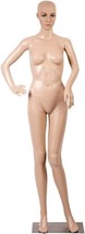 Female Full Body Realistic Mannequin Display Head Turns Dress Form w/Base - £125.53 GBP