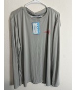 Reel Life Men’s Bait And Tackle Club Dress Gray Long Sleeve Logo Shirt S... - $37.89 CAD