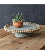 Beaded Display Tray in distressed metal - $51.97 CAD