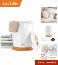 Luxury Bucket Style Towel Warmer with Fragrance Holder – Fits 2 Oversize... - $156.37