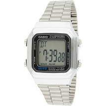 Unisex Watch Casio VINTAGE Black Silver (Ø 32 mm) (Ø 34 mm) (S7232412) - £78.00 GBP