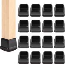 24 Pcs Square Silicone Chair Leg Floor Protectors With, Fit 1.1-1.45&quot;, B... - $30.99