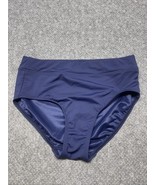 Lands’ End Navy Blue Nylon Swim Suit Bottoms ONLY Size 6 BBL JD - $182.25 MXN