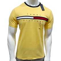 NWT TOMMY HILFIGER MSRP $44.99 MEN YELLOW CREW NECK SHORT SLEEVE T-SHIRT... - $25.49