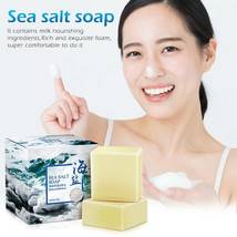 100g Shrink Pores Bath Shower Face Wash Soap Sea Salt Goat Milk Soap Skin Care - £10.76 GBP